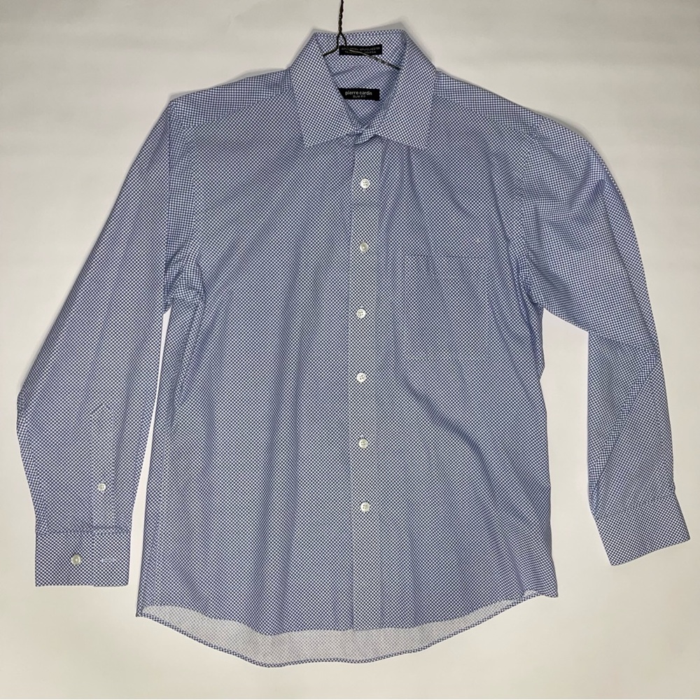 Blue Patterned Pierre Cardin Shirt